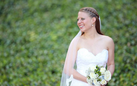 Tossing the bouquet